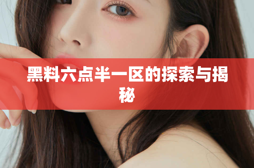 黑料六点半一区的探索与揭秘