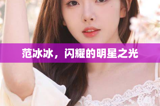 范冰冰，闪耀的明星之光